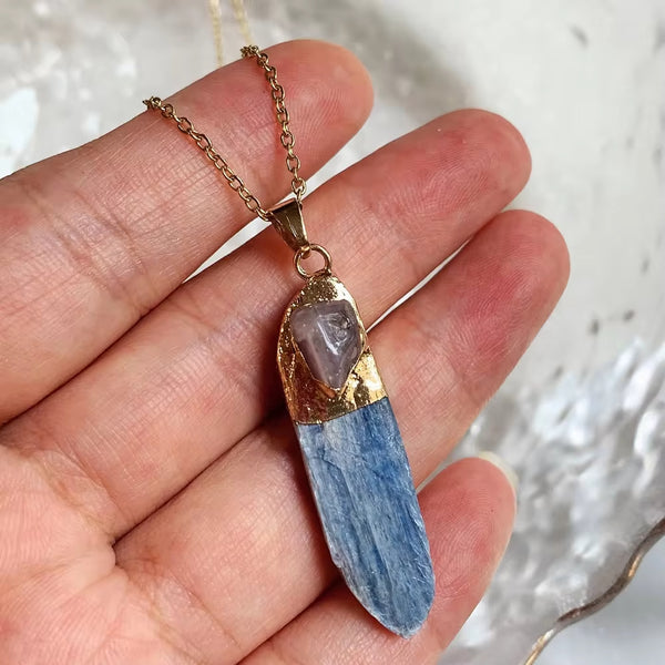 40-45mm kyanite necklace