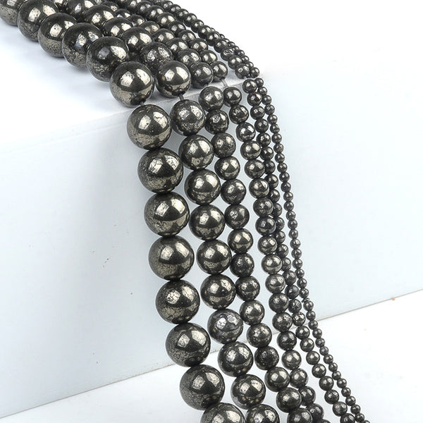 8/10mm pyrite beads