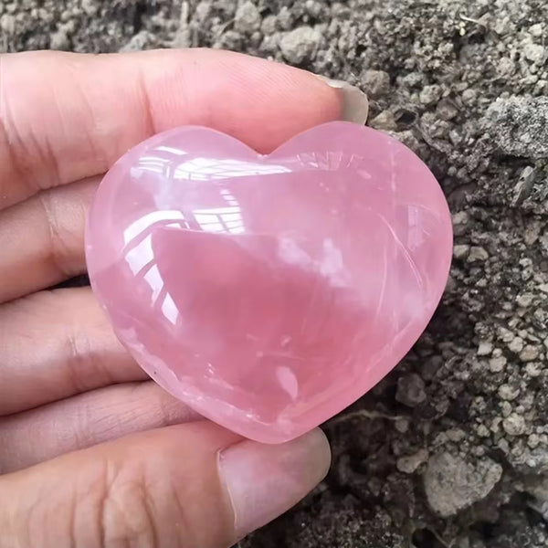 1pc rose quartz heart