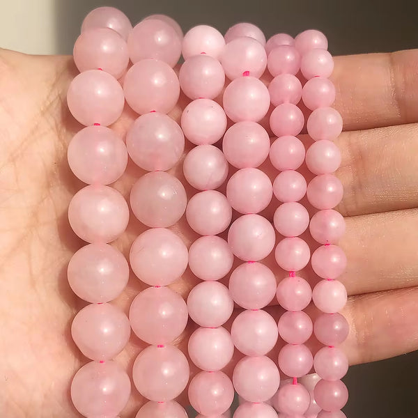 4/6/8/10/12mm rose quartz beads