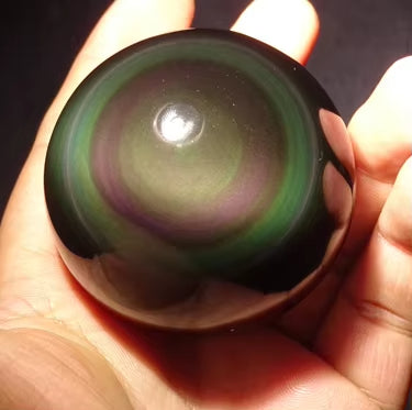 1pc 20-80mm rainbow obsidian sphere