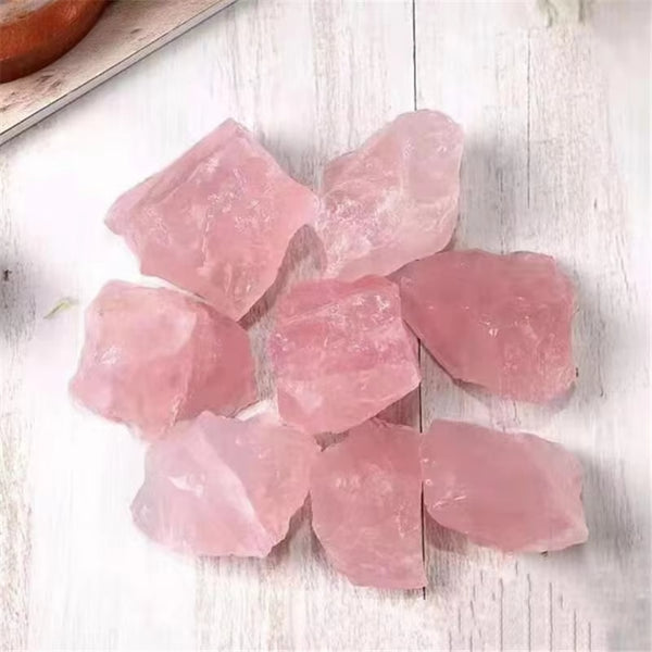 100g pink quartz raw