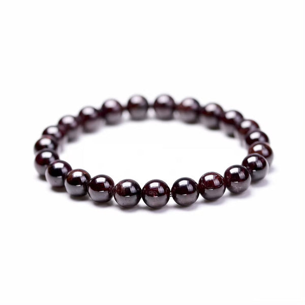 6/8/10mm garnet bracelet