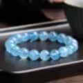 6/8/10mm aquamarine bracelet