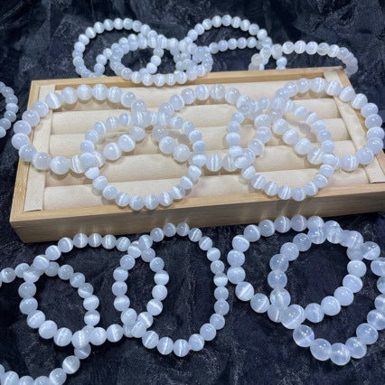 MLD Selenite Bracelet 8/10mm