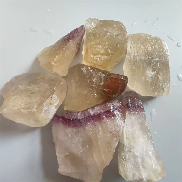 2-5cm yellow fluorite