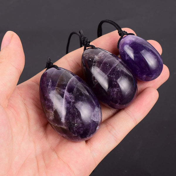 Natural Dream Amethyst Yoni Egg for Healing and Intuition