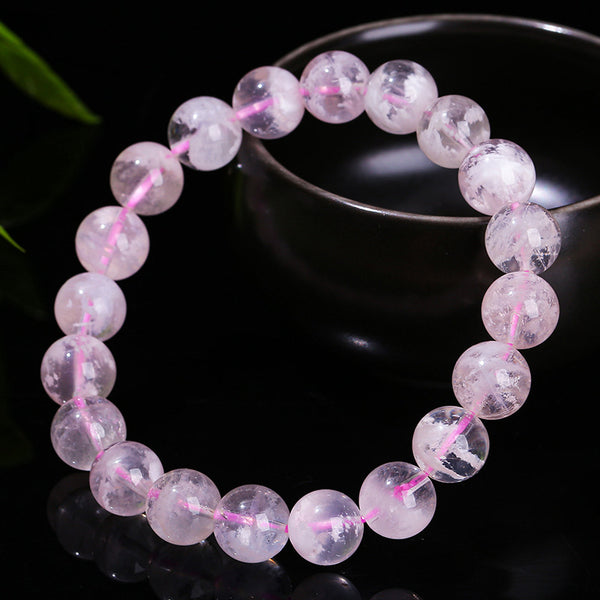 MLD Rose quartz snowflake garden quartz 3A 5A 8/10/12MM