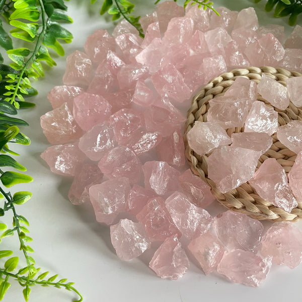 Rose Quartz Raw Stone Piece Wholesale