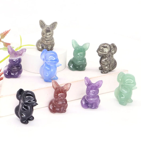 1.2" Cartoon Fantastic Baby Animal Crystal Healing Reiki Stone