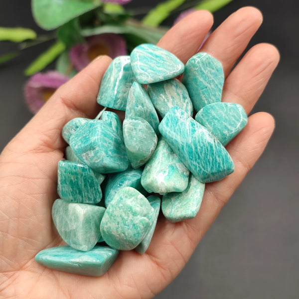 Bulk Natural Amazonite Gravel Tumbled Stone