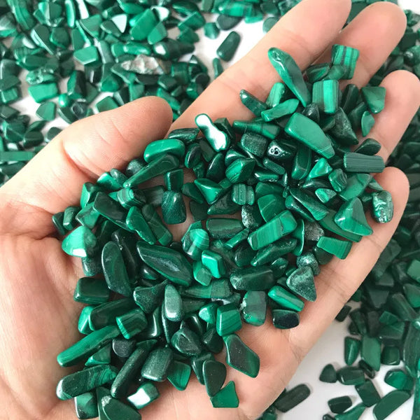 Malachite Crystal Gravel Mineral Crystal Chip Beads