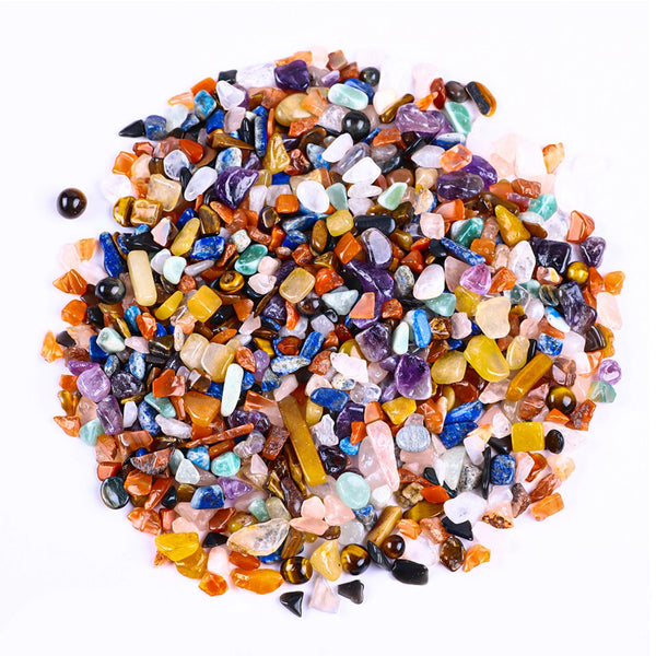 100g Mixed Natural Chips Crystals Healing Crystal Stones DIY Bare Stones Home Decor Crafts