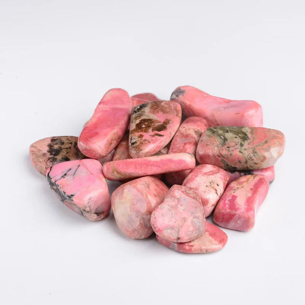 Natural Rose Red Rhodochrosite Gravel Stones Rock