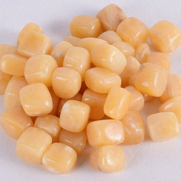 Yellow Jade Tumbled Stone Natural Crystal Mineral