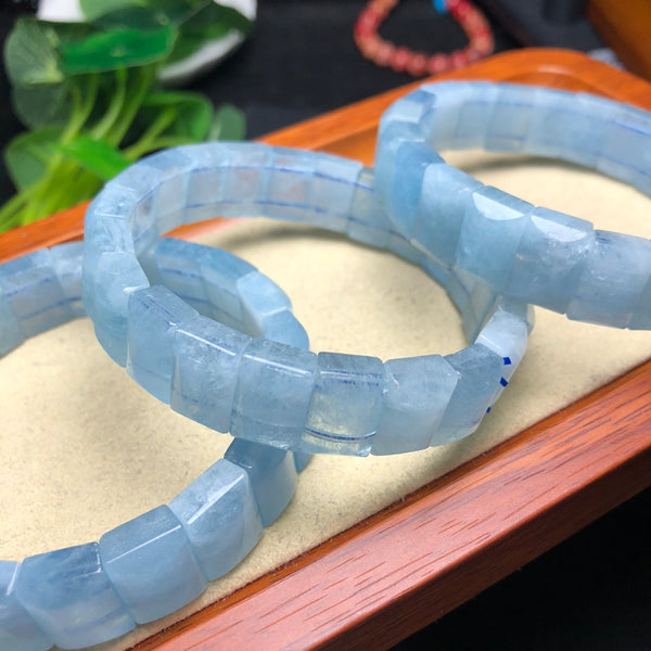 10*14mm Natural Aquamarine Bracelet