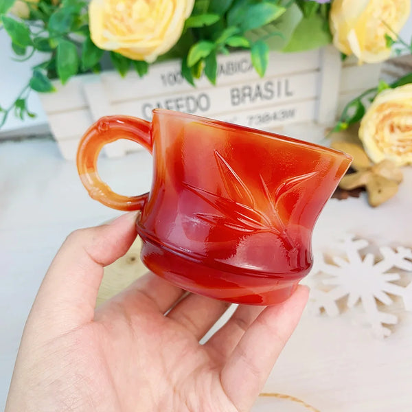 Crystal Crafts Red Agate Cup Healing Gemstone Carnelian Carving