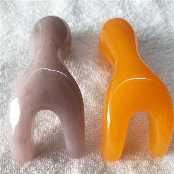 1PC Facial Nose Gua Sha Scraping Tool Fragrant Resin/crystal Gua Sha Tool Body Acupoint Massage Hand Roller SPA Massage Tool