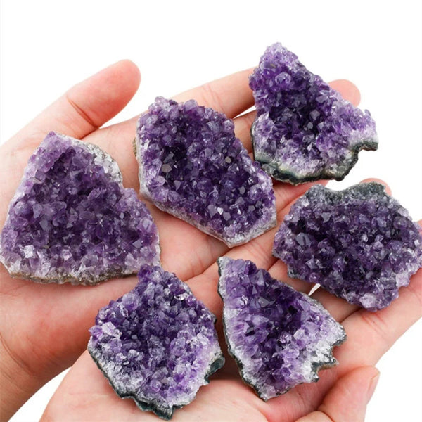 Natural Amethyst Home Decorations Irregular Geode Orgone Stone