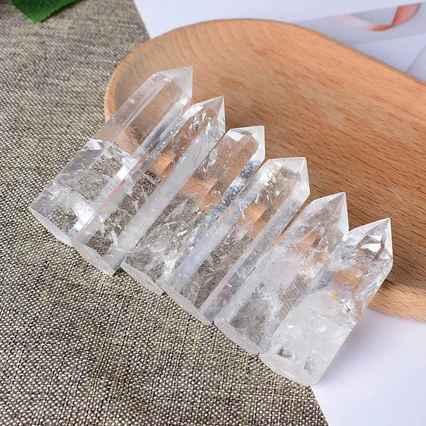 5-8cm Natural Crystal Clear Quartz Crystal Point Wand