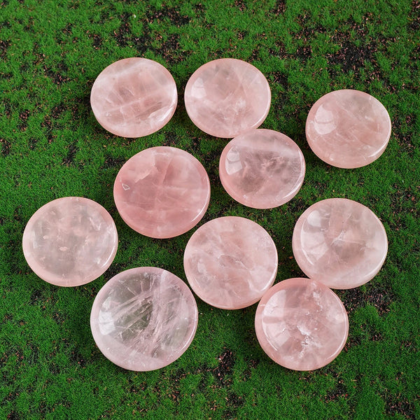 Wholesale Natural Gemstone Round Shape Rose Quartz Crystal Bowls