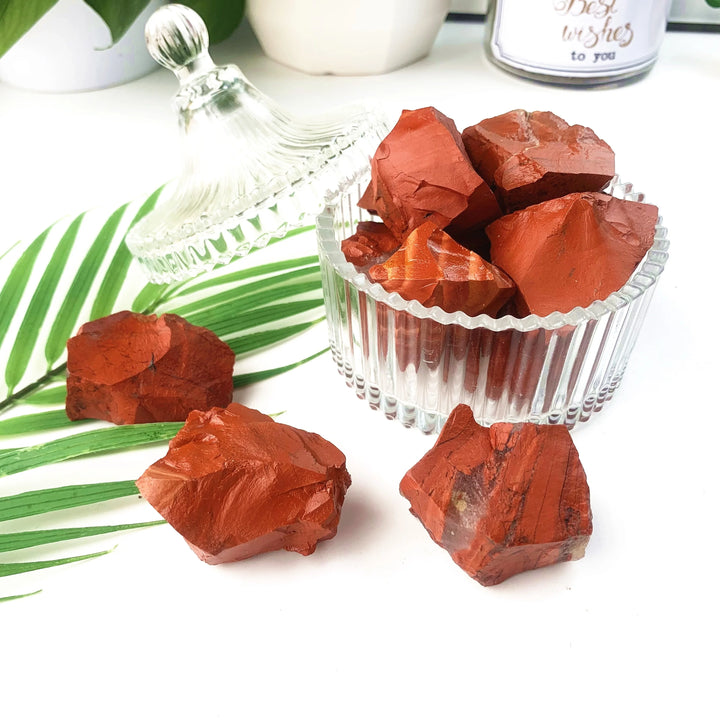 Natural Red Jasper Rough Stone Set Healing Crystal Chakra Stone