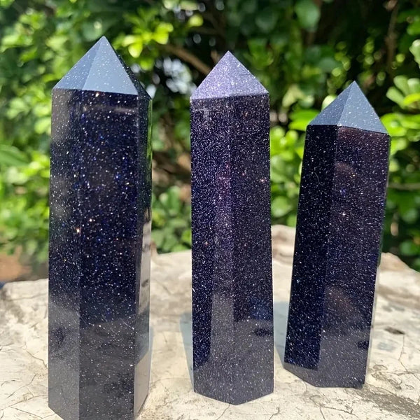 Blue Sandstone Crystal Quartz Energy Stone Rocks Tower