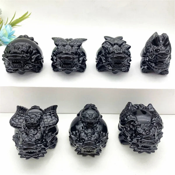 Wholesale Natural Black Obsidian Dragon Turtle