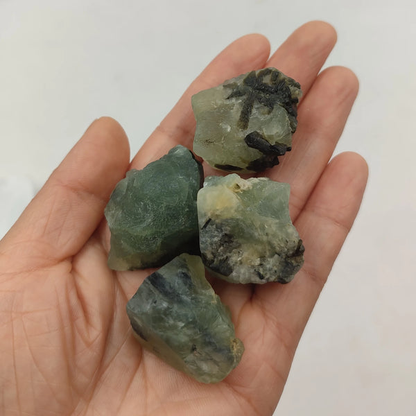 Natural Prehnite Raw Stones Rough Green Grape Quartz