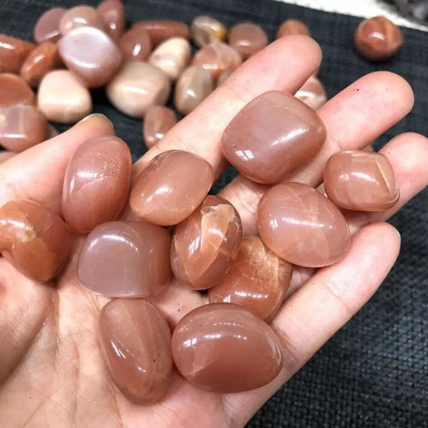 Natural Sunstone Tumbled Stone Quartz Crystal Energy Polished Gemstone 