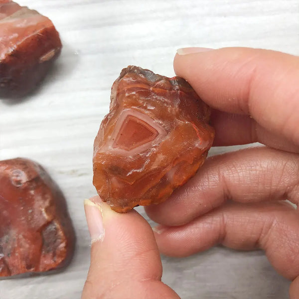 Random Rough Raw Carnelian Red Agate Natural Stone