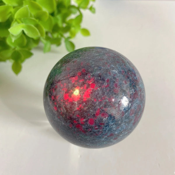 Ruby Kyanite In Green Mica Sphere Bulk Wholesale