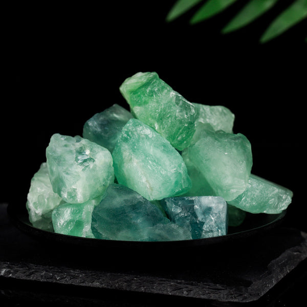 Natural Green Fluorite Raw Stone 100g - Healing Crystal for Clarity, Focus, and Growth