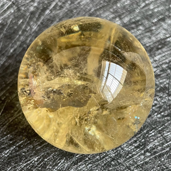 Natural Stone Citrine Crystal Ball Rainbow Quartz Sphere