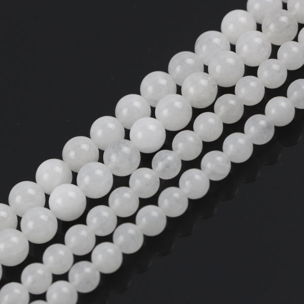 MLD White jade Beads 8/10/12mm