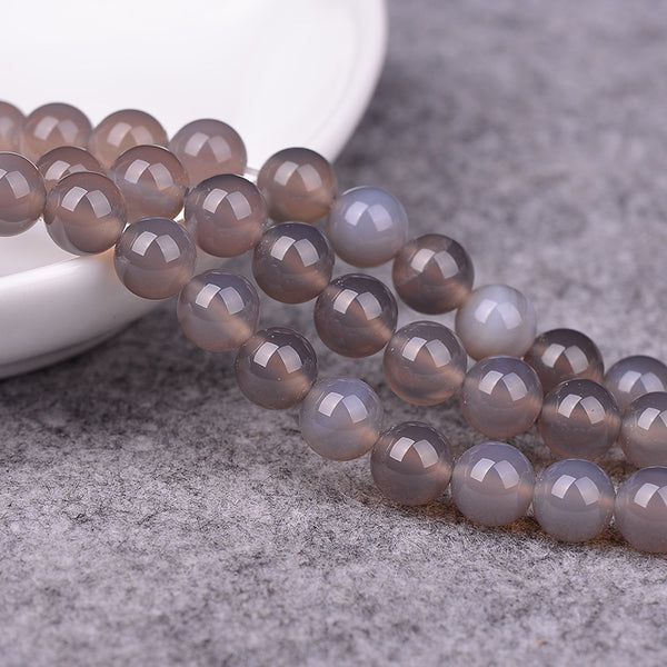 MLD Gray Agate Beads 8/10/12mm