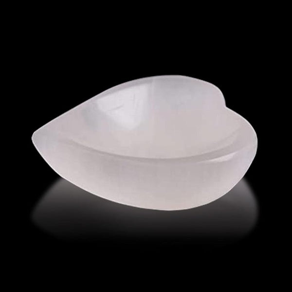 Natural Selenite Bowl Heart Shape Selenite Crystal