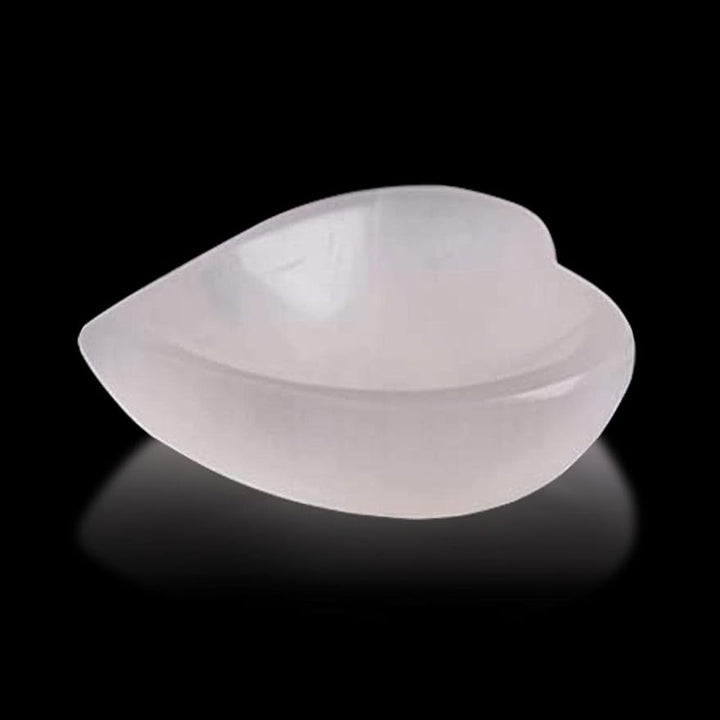 Natural Selenite Bowl Heart Shape Selenite Crystal