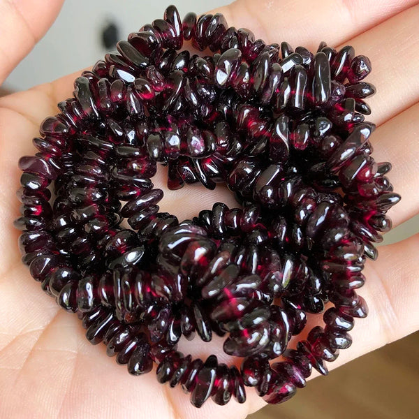 Natural Irregular Red Garnet Stone Beads