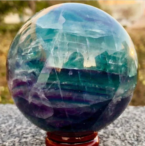 Fluorite Sphere 60mm - Natural Quartz Crystal Ball for Healing | MLD Crystal Wholesale