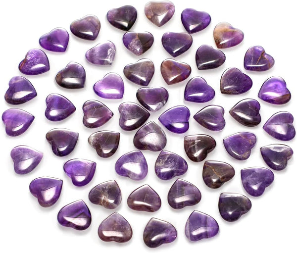 Healing Stone Bulk Quartz Amethyst Heart Inspirational Stones