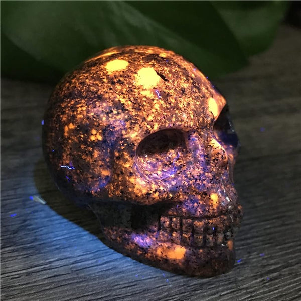 2-Inch Yooperlite Handmade Skulls - Bulk Supply | MLD Crystal Wholesale