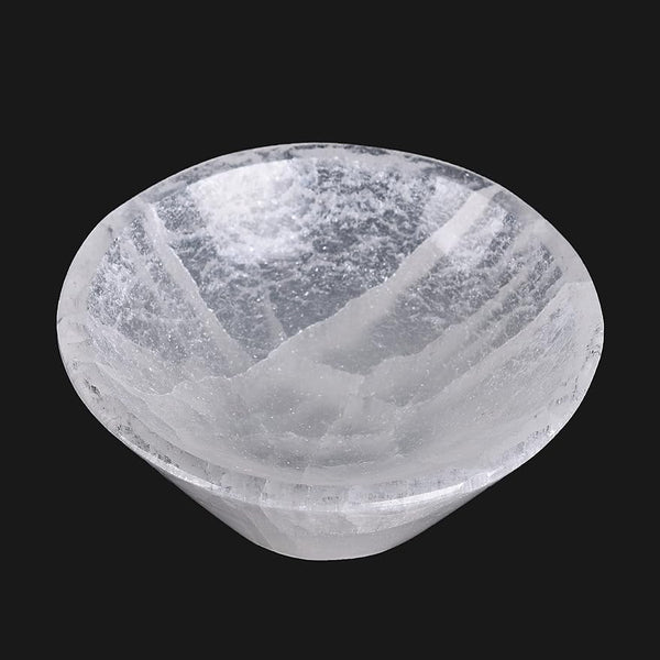 Natural Crystals Charging Tray 4" Round Selenite Bowl