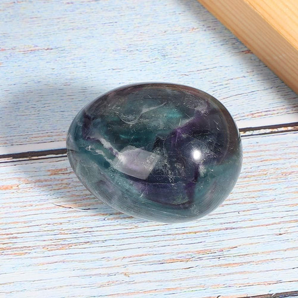 Fluorite Crystal Egg Natural Fluorite Egg Polished Stone Egg