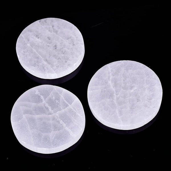 Selenite Charging Plates Satin Spar Crystal Tray