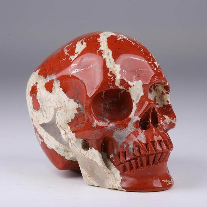 Natural Red Jasper Crystal Skull Statue Wholesale Bulk