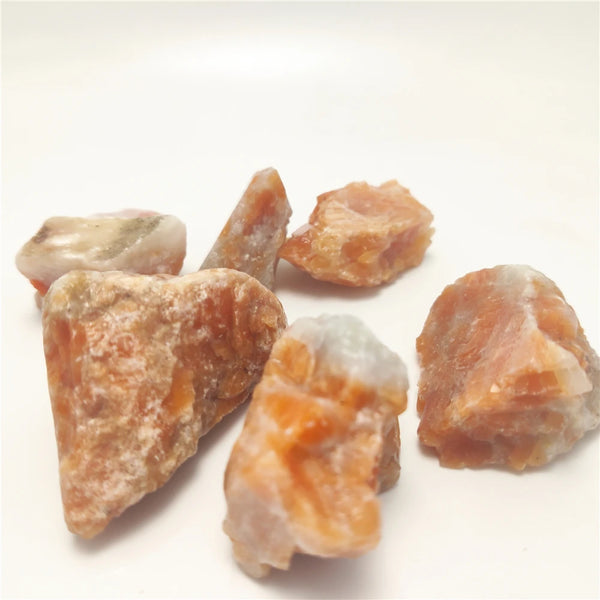 Natural Real Rough Sunstone Mineral Quartz Crystal Pendant