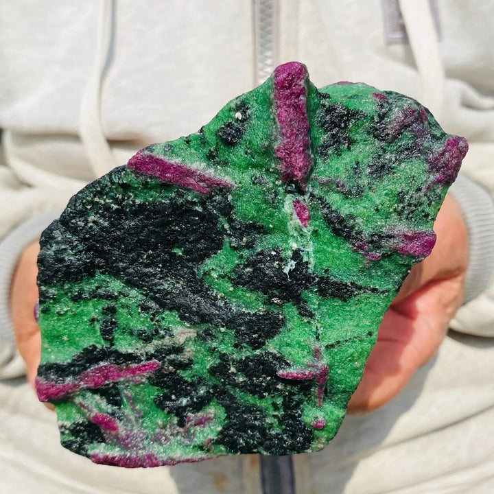 Amazing Large Ruby Zoisite Gemstone Natural Mineral Rough Specimen