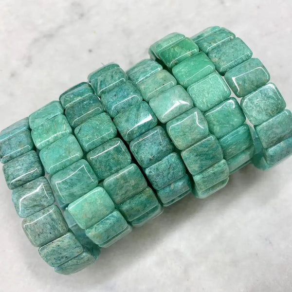 Wholesale Blue Amazonite Stone Beads Bracelet