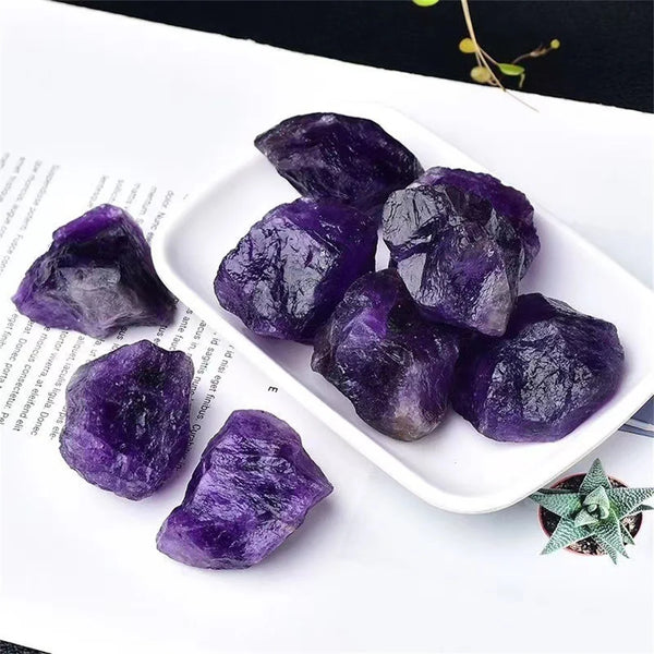 Bulk Natural Crystal Amethyst Raw Stones Purple Rough Quartz